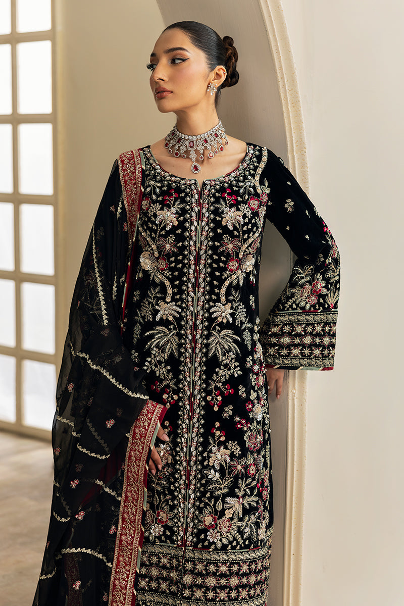 Gulaal | Celeste Velvet 24 | Raven by Gulaal - Designer Dress - Type: Ladies Clothes - Available at Libayah - 100% Original