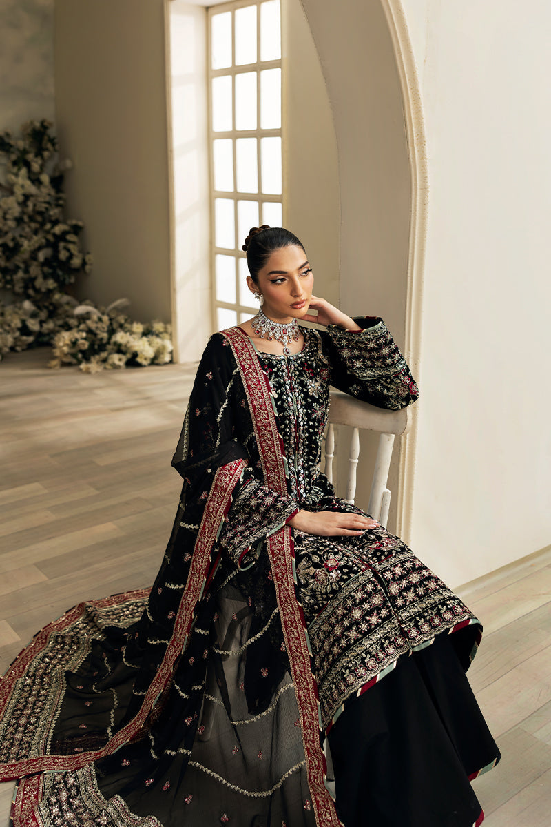 Gulaal | Celeste Velvet 24 | Raven by Gulaal - Designer Dress - Type: Ladies Clothes - Available at Libayah - 100% Original