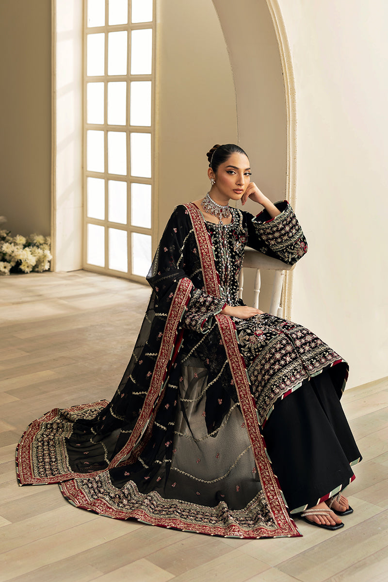 Gulaal | Celeste Velvet 24 | Raven by Gulaal - Designer Dress - Type: Ladies Clothes - Available at Libayah - 100% Original