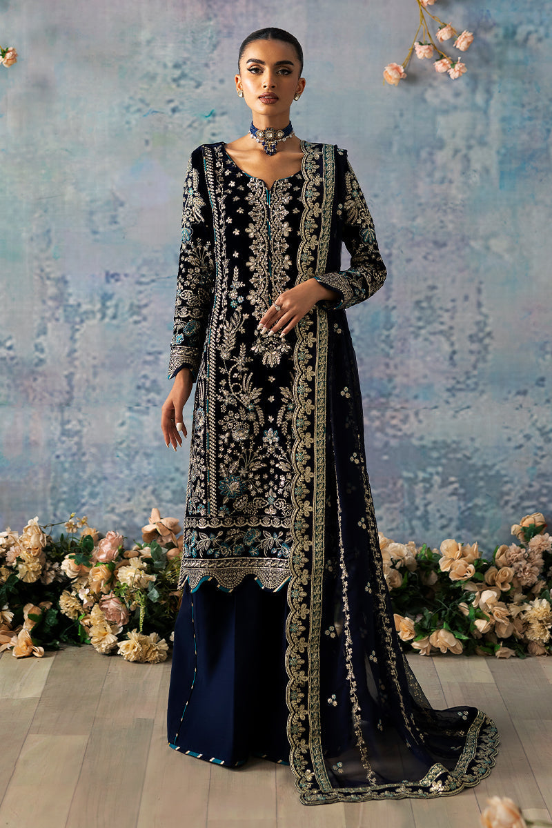 Gulaal | Celeste Velvet 24 | Azure by Gulaal - Designer Dress - Type: Ladies Clothes - Available at Libayah - 100% Original