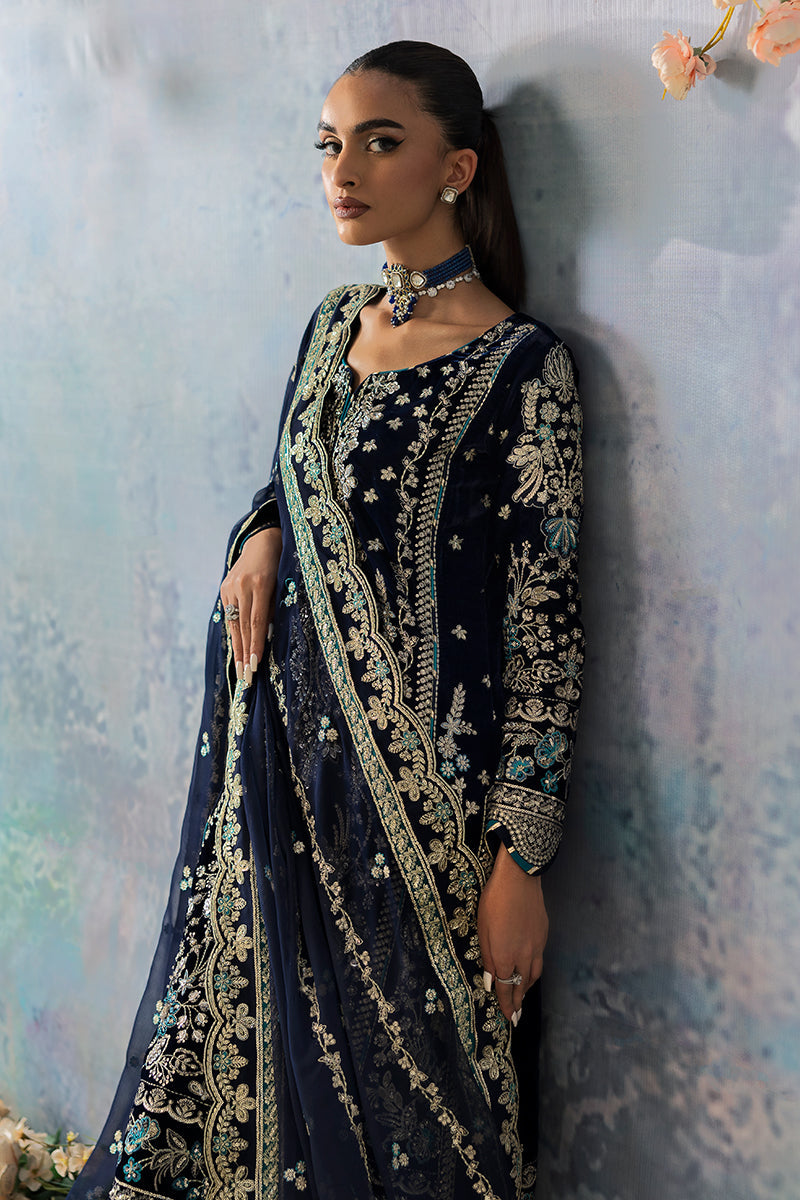 Gulaal | Celeste Velvet 24 | Azure by Gulaal - Designer Dress - Type: Ladies Clothes - Available at Libayah - 100% Original