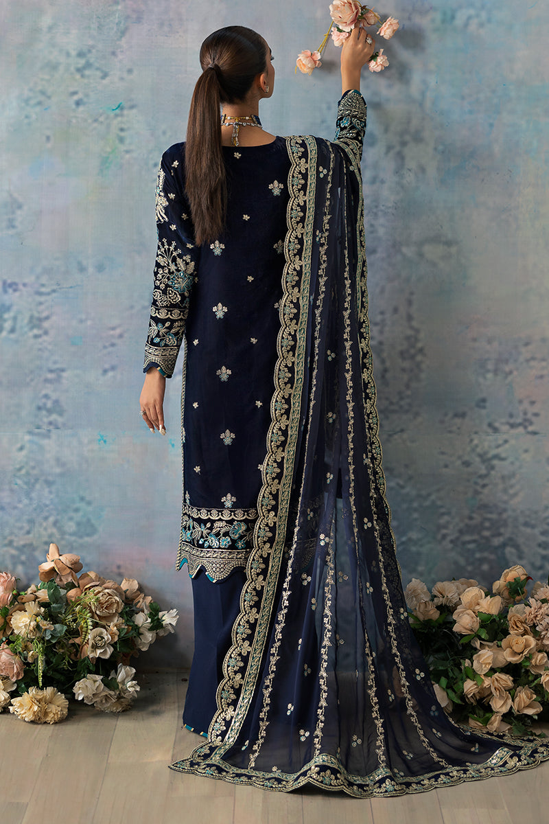 Gulaal | Celeste Velvet 24 | Azure by Gulaal - Designer Dress - Type: Ladies Clothes - Available at Libayah - 100% Original