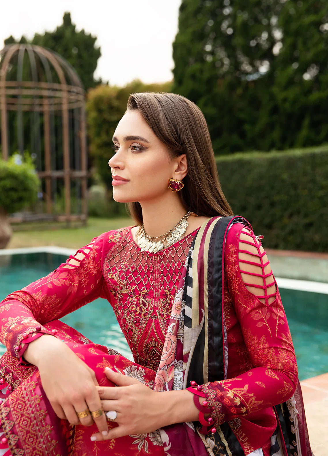 Gulaal | Springtime Ballet | CHERIE (GL-L-24V1-04) by Gulaal - Designer Dress - Type: Ladies Clothes - Available at Libayah - 100% Original