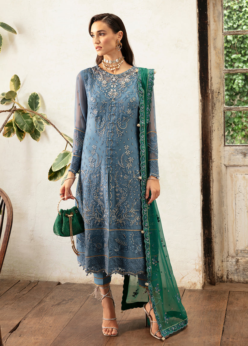 Gulaal | Embroidered Chiffon Eid Collection | HELIA by Gulaal - Designer Dress - Type: Ladies Clothes - Available at Libayah - 100% Original