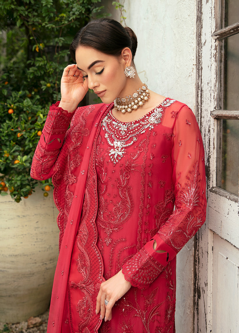 Gulaal | Embroidered Chiffon Eid Collection | ULMARIA by Gulaal - Designer Dress - Type: Ladies Clothes - Available at Libayah - 100% Original