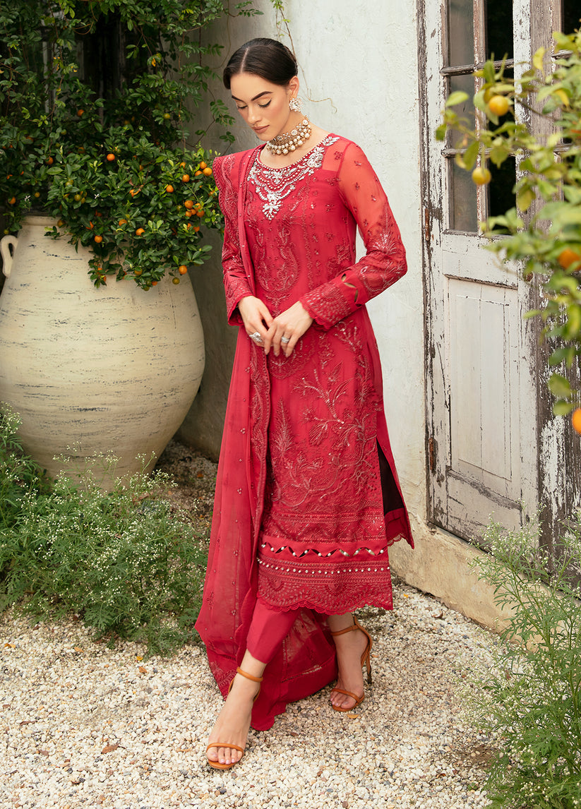 Gulaal | Embroidered Chiffon Eid Collection | ULMARIA by Gulaal - Designer Dress - Type: Ladies Clothes - Available at Libayah - 100% Original