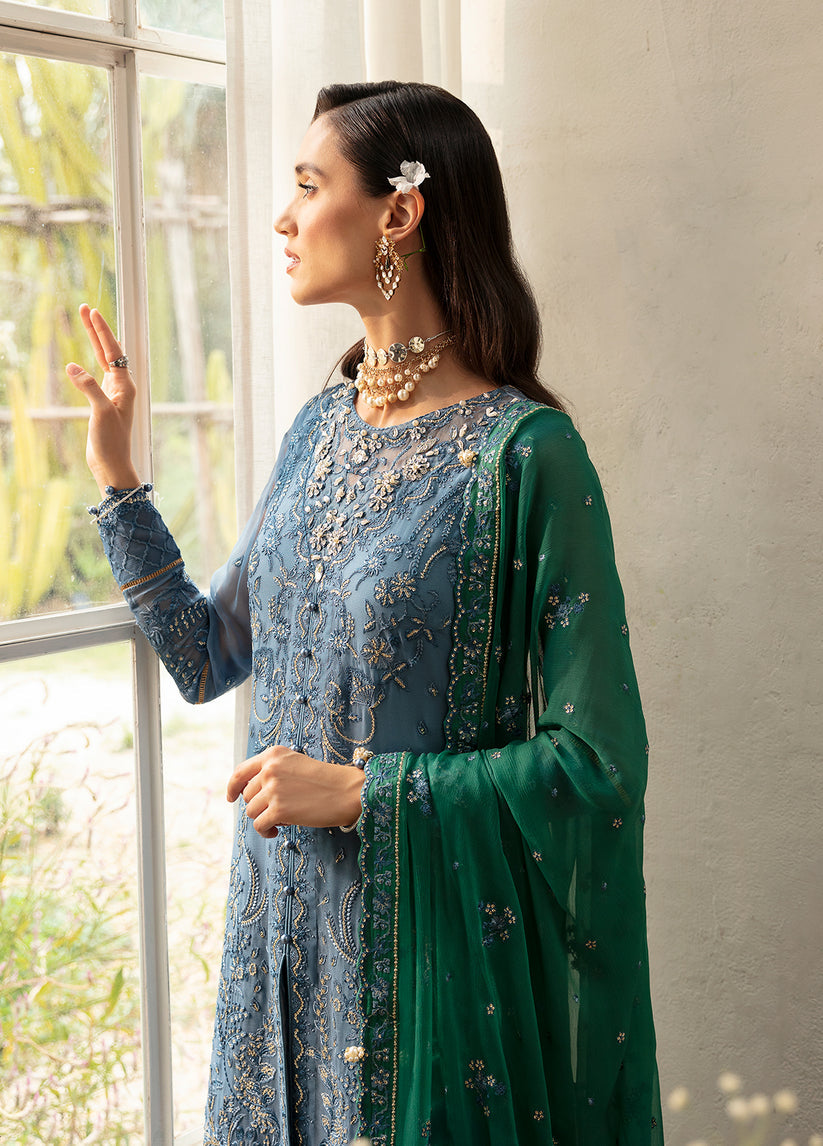 Gulaal | Embroidered Chiffon Eid Collection | HELIA by Gulaal - Designer Dress - Type: Ladies Clothes - Available at Libayah - 100% Original