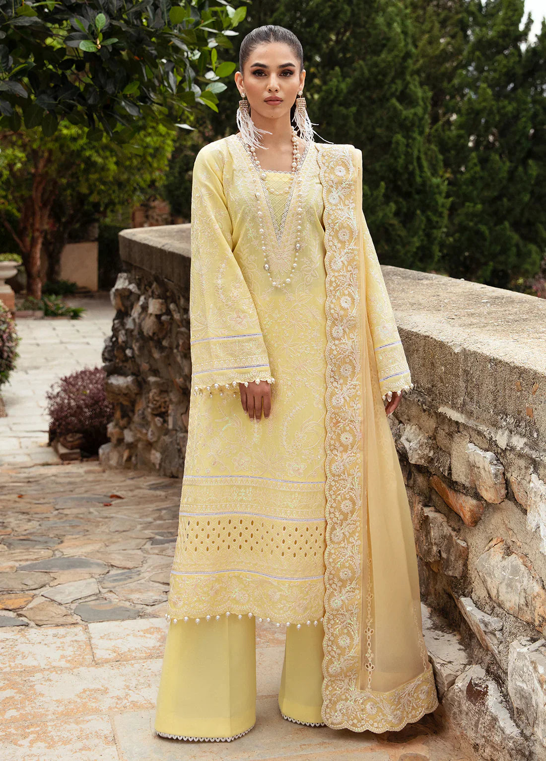 Gulaal | Luxury Lawn 24 | VALERIA (GL-LL-24V1-01) by Gulaal - Designer Dress - Type: Ladies Clothes - Available at Libayah - 100% Original