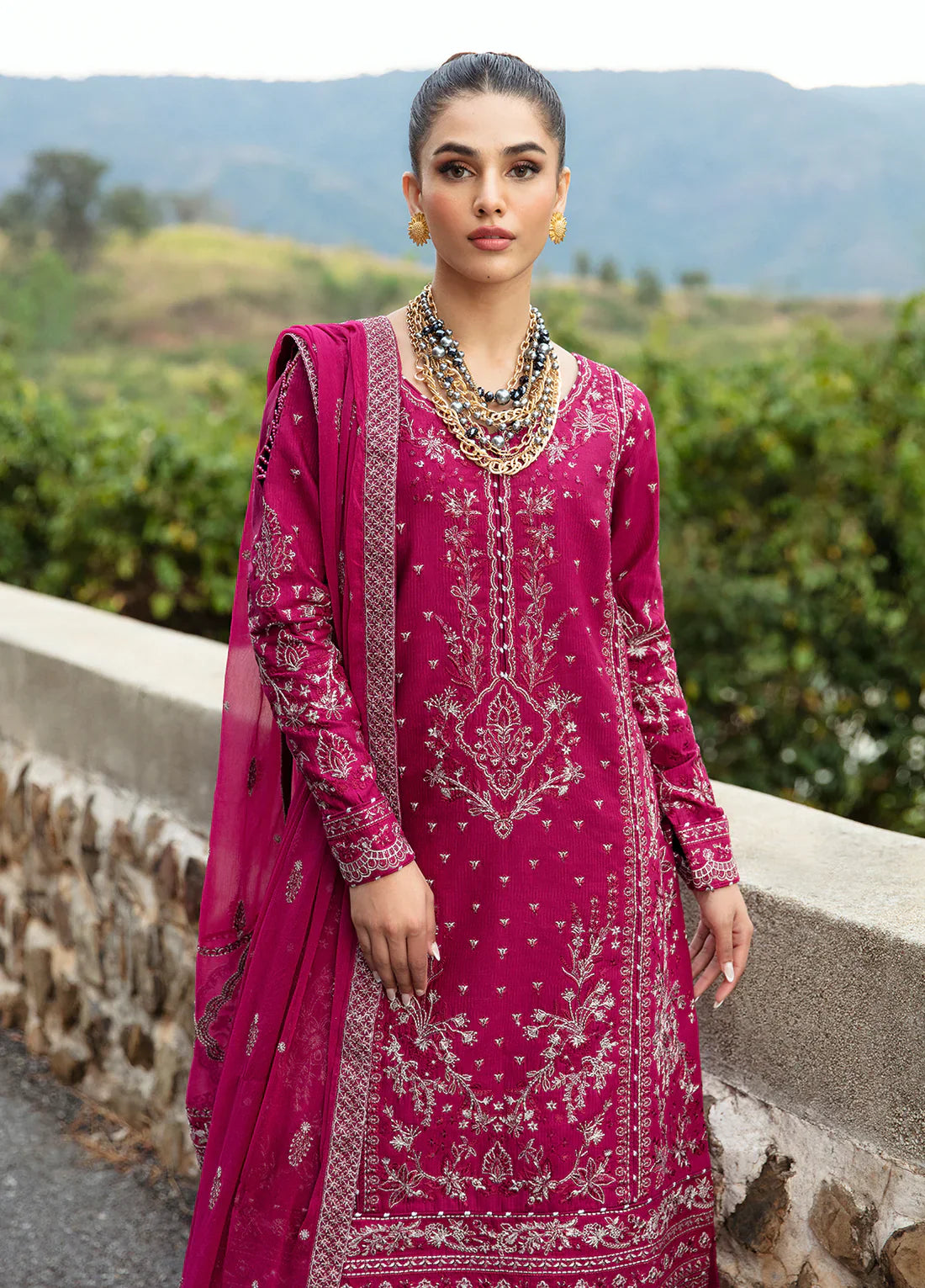 Gulaal | Luxury Lawn 24 | ARMERIA (GL-LL-24V1-02) by Gulaal - Designer Dress - Type: Ladies Clothes - Available at Libayah - 100% Original