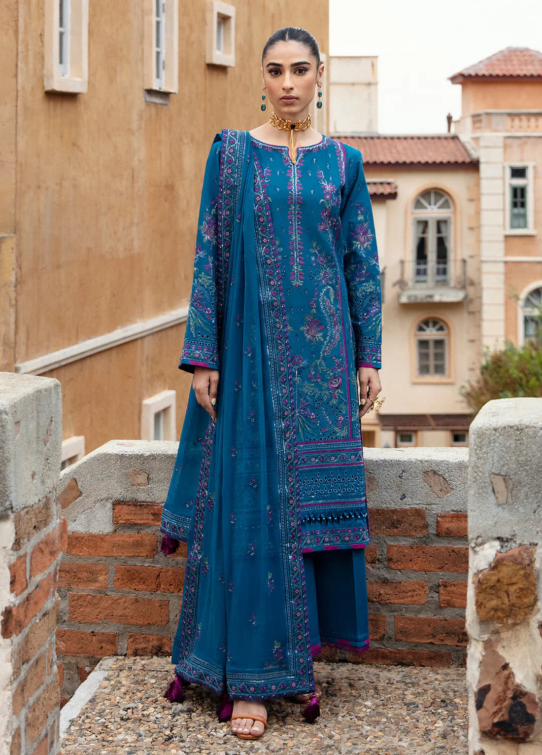 Gulaal | Luxury Lawn 24 | FELICIA (GL-LL-24V1-04) by Gulaal - Designer Dress - Type: Ladies Clothes - Available at Libayah - 100% Original