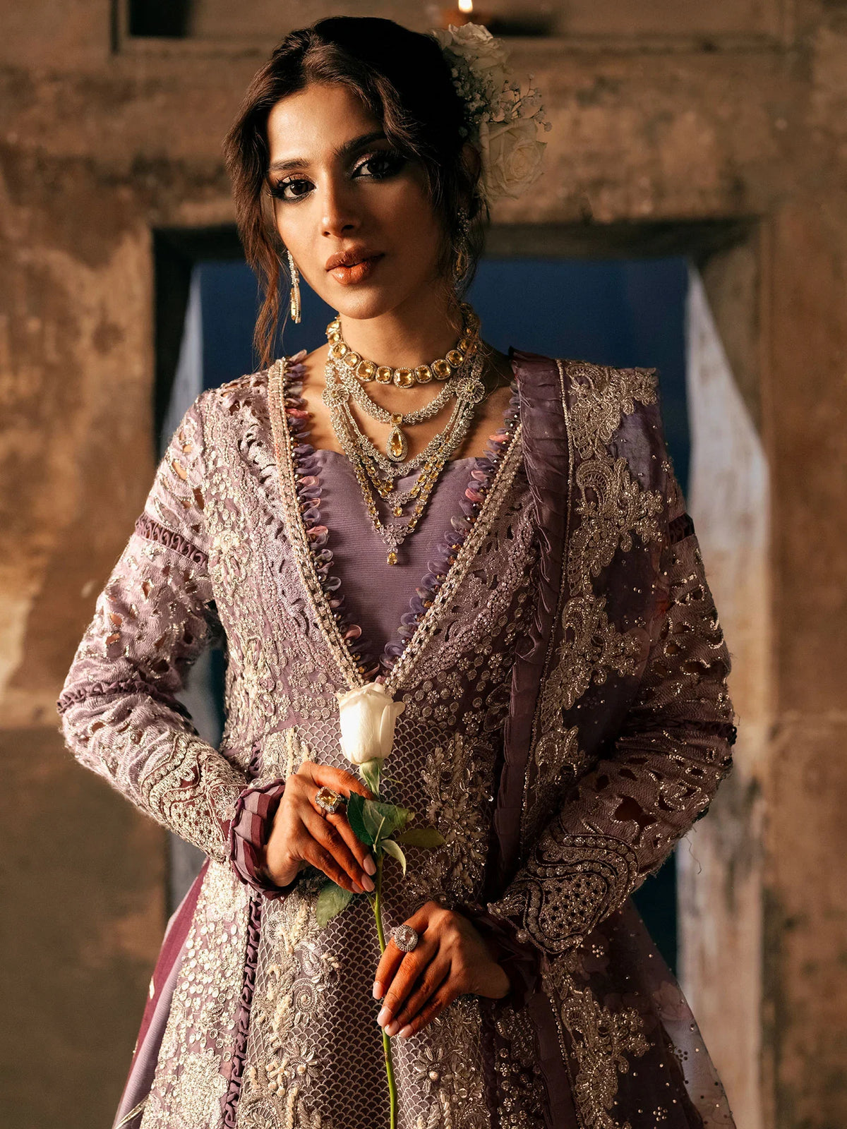 Maryam Hussain | Gulaab Wedding Formals 24 | JHIL MIL by Maryam Hussain - Designer Dress - Type: Ladies Clothes - Available at Libayah - 100% Original