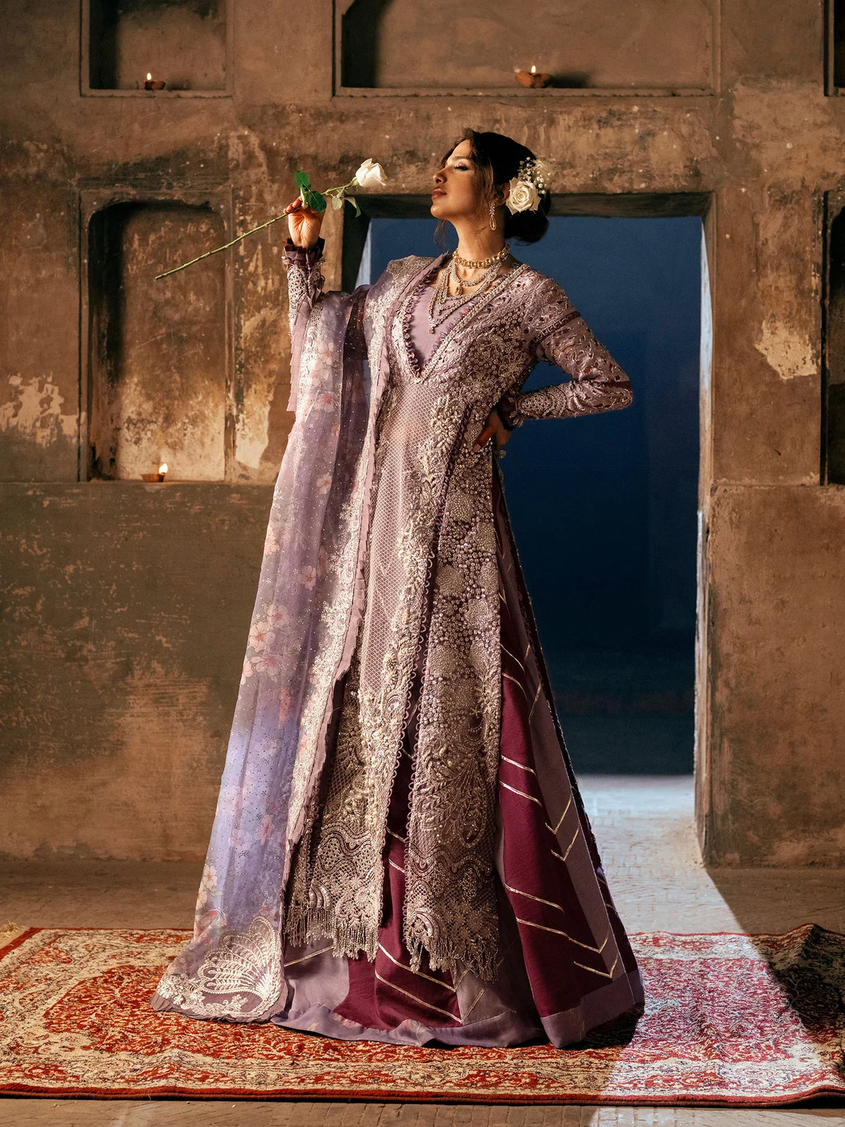 Maryam Hussain | Gulaab Wedding Formals 24 | JHIL MIL by Maryam Hussain - Designer Dress - Type: Ladies Clothes - Available at Libayah - 100% Original