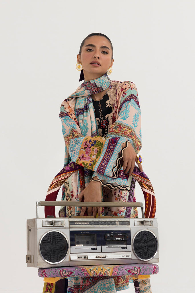 Sana Safinaz | Mahay Winter 25 | H255-001A-3CY by Sana Safinaz - Designer Dress  - Type : Ladies Clothes - Available at Libayah - 100% Original 