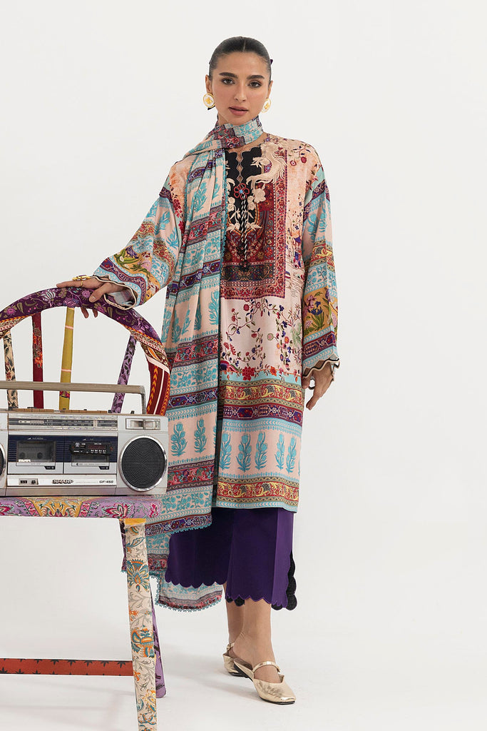 Sana Safinaz | Mahay Winter 25 | H255-001A-3CY by Sana Safinaz - Designer Dress  - Type : Ladies Clothes - Available at Libayah - 100% Original 