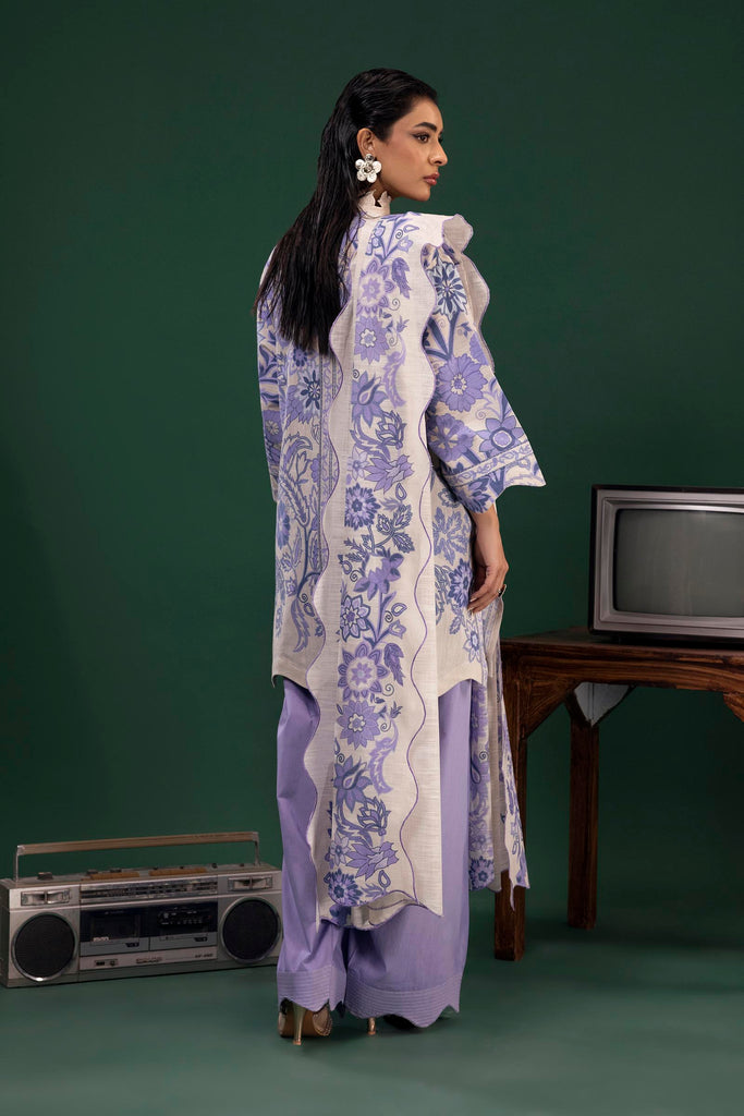 Sana Safinaz | Mahay Winter 25 | H255-002A-2BQ by Sana Safinaz - Designer Dress  - Type : Ladies Clothes - Available at Libayah - 100% Original 