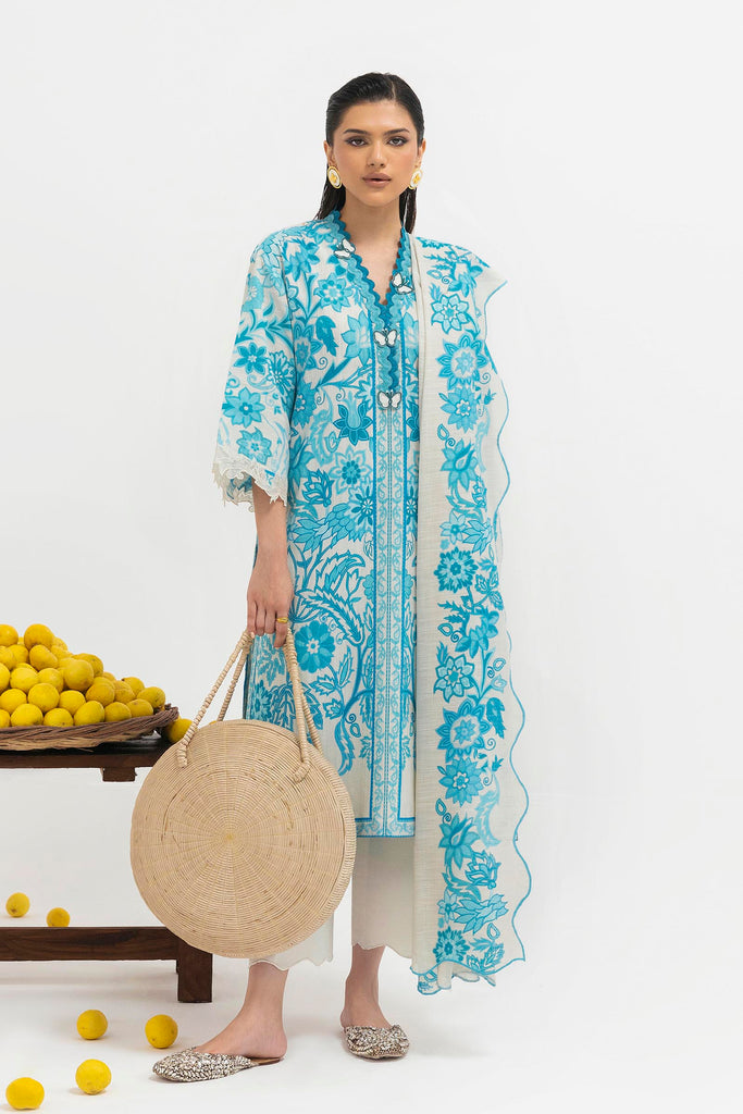 Sana Safinaz | Mahay Winter 25 | H255-002B-2BQ by Sana Safinaz - Designer Dress  - Type : Ladies Clothes - Available at Libayah - 100% Original 