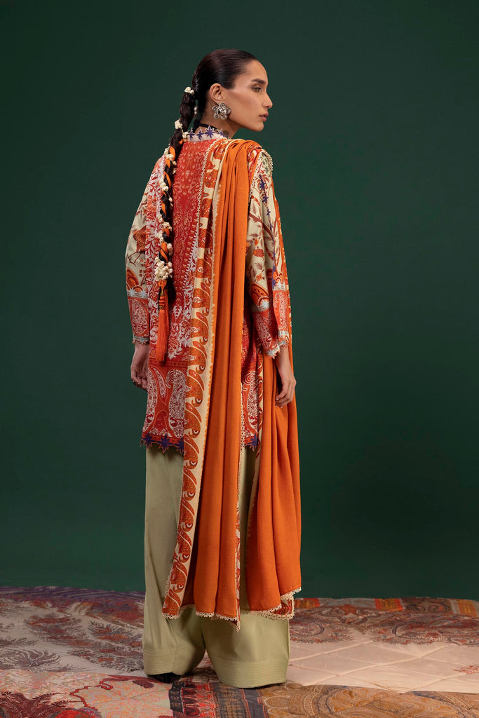 Sana Safinaz | Mahay Winter 25 | H255-003B-3CY by Sana Safinaz - Designer Dress  - Type : Ladies Clothes - Available at Libayah - 100% Original 