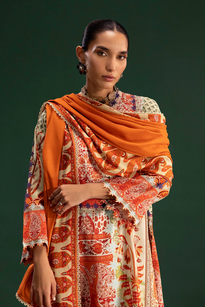Sana Safinaz | Mahay Winter 25 | H255-003B-3CY by Sana Safinaz - Designer Dress  - Type : Ladies Clothes - Available at Libayah - 100% Original 