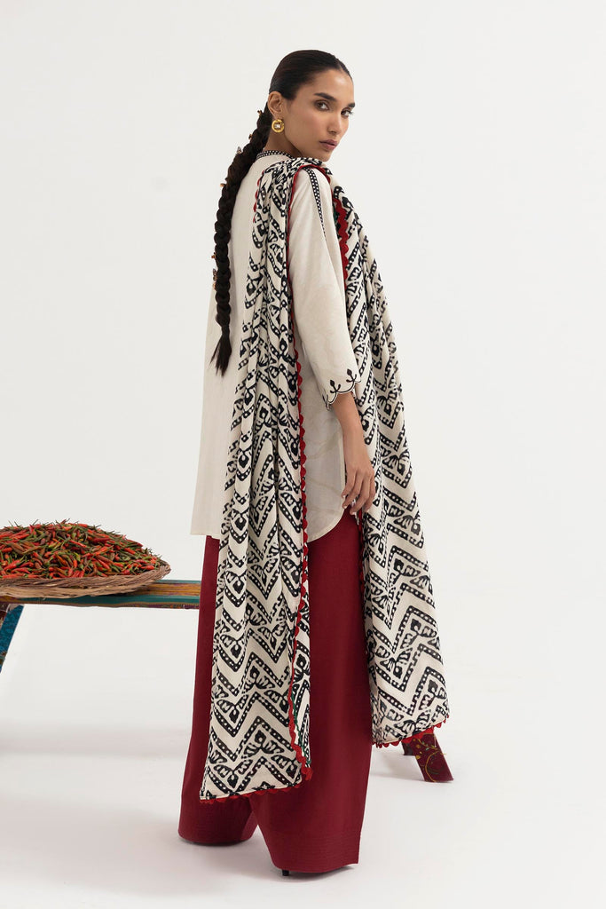 Sana Safinaz | Mahay Winter 25 | H255-004A-3CY by Sana Safinaz - Designer Dress  - Type : Ladies Clothes - Available at Libayah - 100% Original 