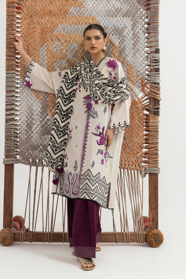 Sana Safinaz | Mahay Winter 25 | H255-004B-3CY by Sana Safinaz - Designer Dress  - Type : Ladies Clothes - Available at Libayah - 100% Original 