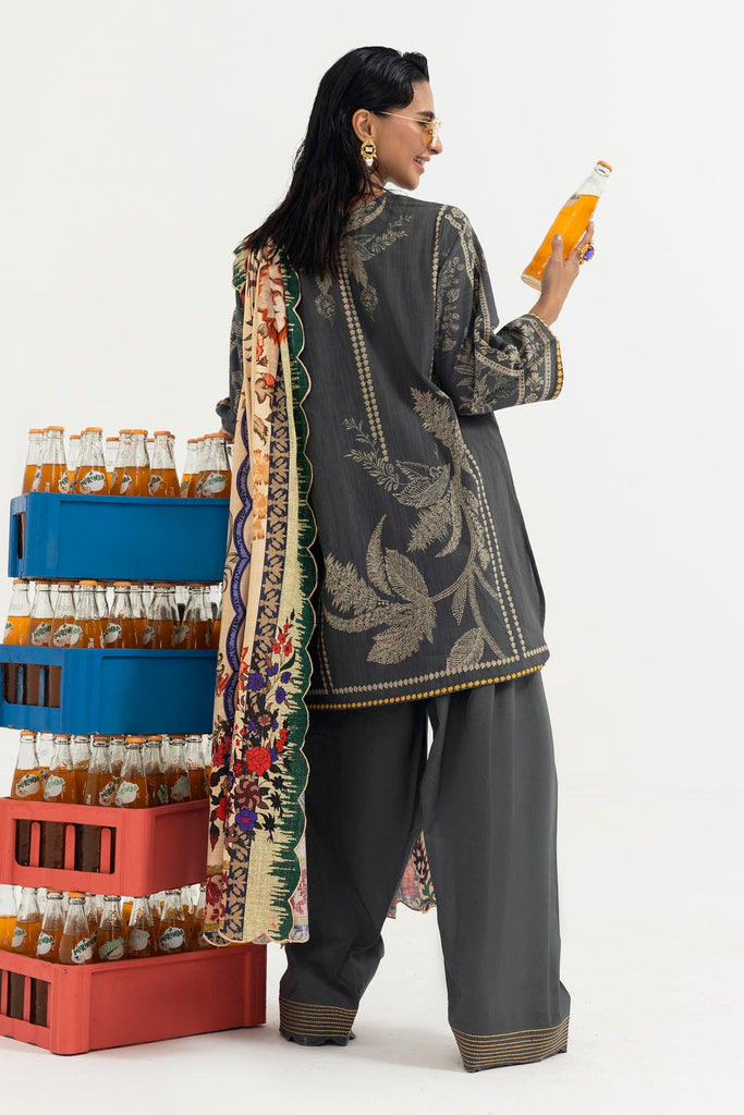 Sana Safinaz | Mahay Winter 25 | H255-005A-3CQ by Sana Safinaz - Designer Dress  - Type : Ladies Clothes - Available at Libayah - 100% Original 