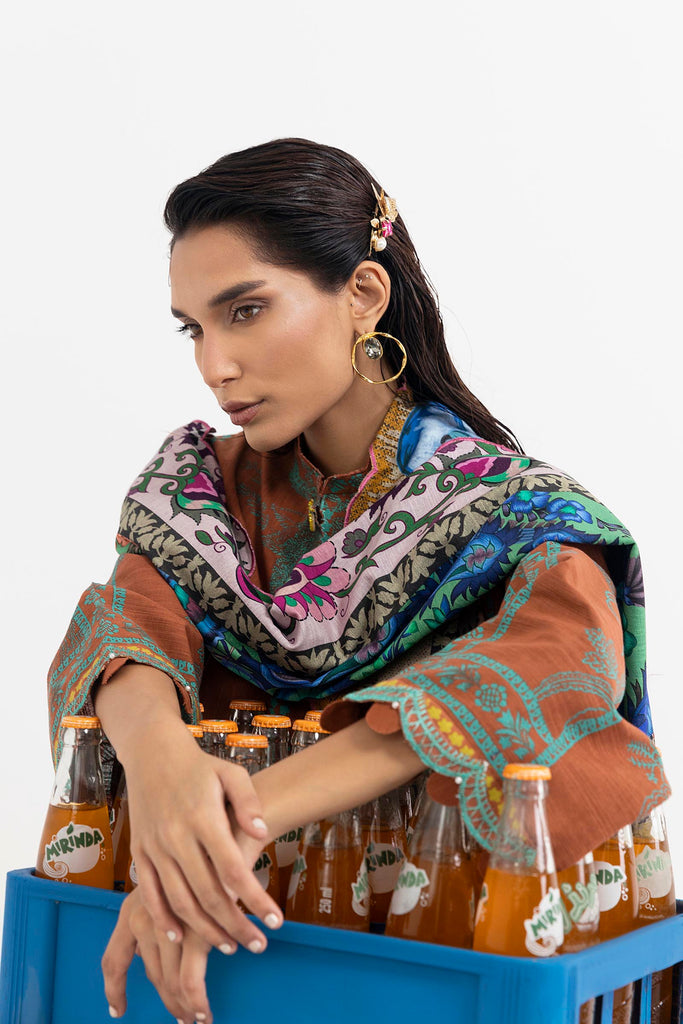 Sana Safinaz | Mahay Winter 25 | H255-005B-3CQ by Sana Safinaz - Designer Dress  - Type : Ladies Clothes - Available at Libayah - 100% Original 