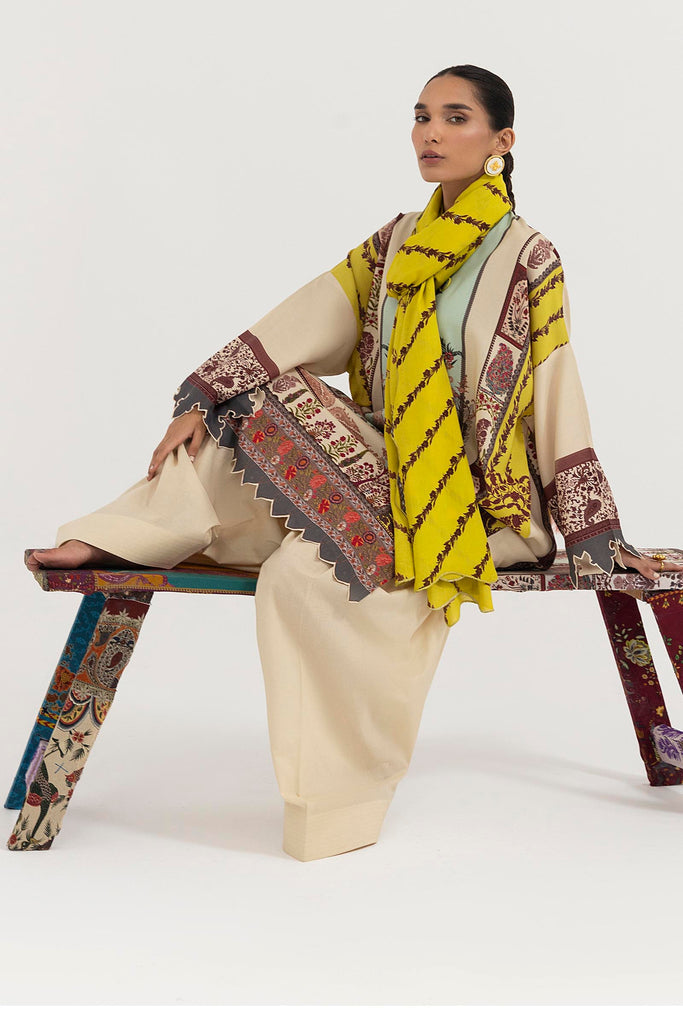 Sana Safinaz | Mahay Winter 25 | H255-007A-2DA by Sana Safinaz - Designer Dress  - Type : Ladies Clothes - Available at Libayah - 100% Original 