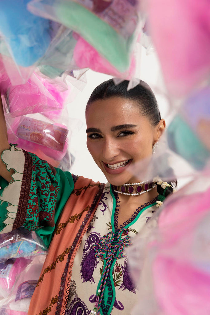 Sana Safinaz | Mahay Winter 25 | H255-007B-2DA by Sana Safinaz - Designer Dress  - Type : Ladies Clothes - Available at Libayah - 100% Original 