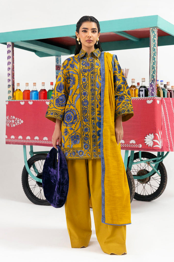 Sana Safinaz | Mahay Winter 25 |H255-008B-2Q by Sana Safinaz - Designer Dress  - Type : Ladies Clothes - Available at Libayah - 100% Original 