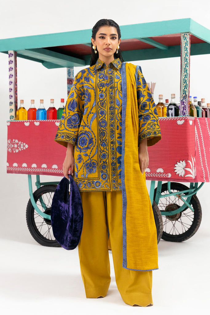 Sana Safinaz | Mahay Winter 25 |H255-008B-2Q by Sana Safinaz - Designer Dress  - Type : Ladies Clothes - Available at Libayah - 100% Original 