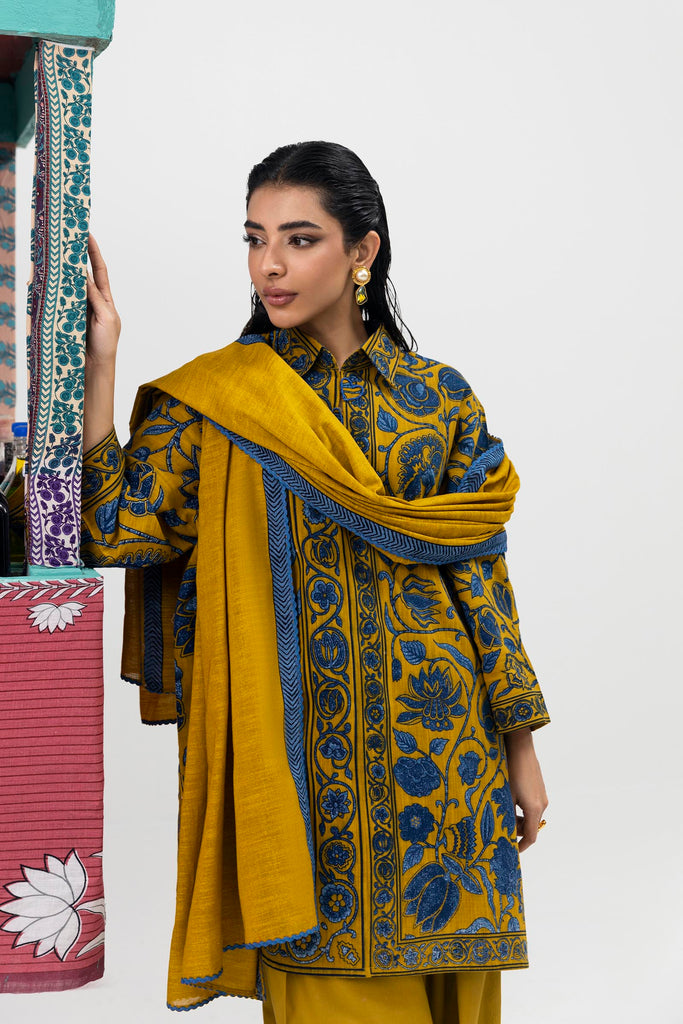 Sana Safinaz | Mahay Winter 25 |H255-008B-2Q by Sana Safinaz - Designer Dress  - Type : Ladies Clothes - Available at Libayah - 100% Original 