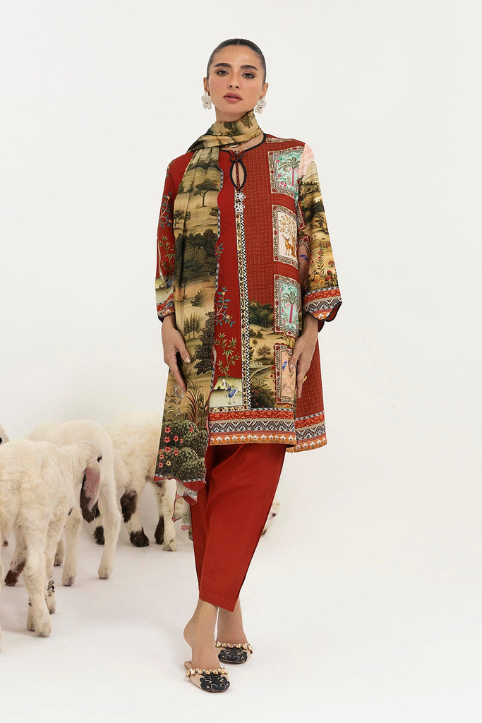 Sana Safinaz | Mahay Winter 25 | H255-009A-2DA by Sana Safinaz - Designer Dress  - Type : Ladies Clothes - Available at Libayah - 100% Original 