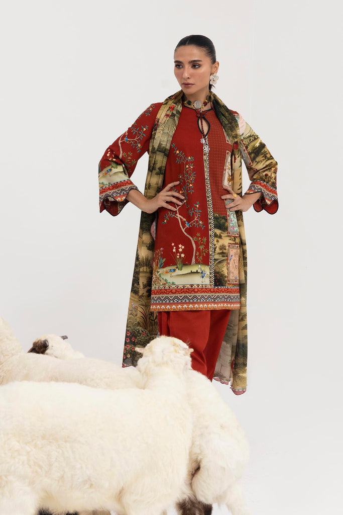 Sana Safinaz | Mahay Winter 25 | H255-009A-2DA by Sana Safinaz - Designer Dress  - Type : Ladies Clothes - Available at Libayah - 100% Original 