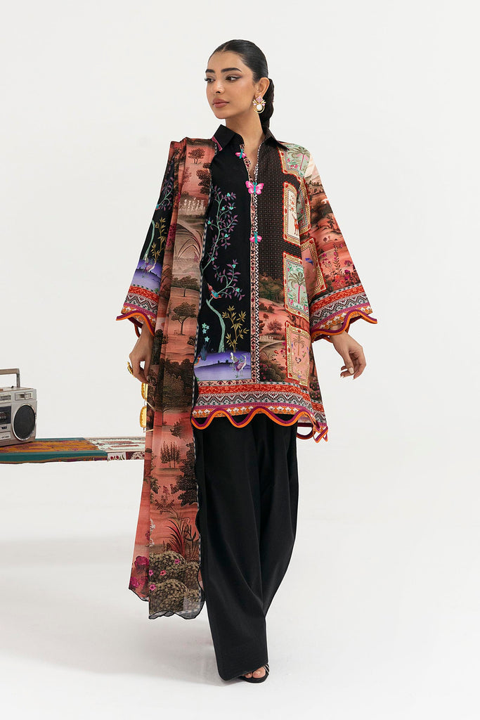 Sana Safinaz | Mahay Winter 25 | H255-009B-2DA by Sana Safinaz - Designer Dress  - Type : Ladies Clothes - Available at Libayah - 100% Original 