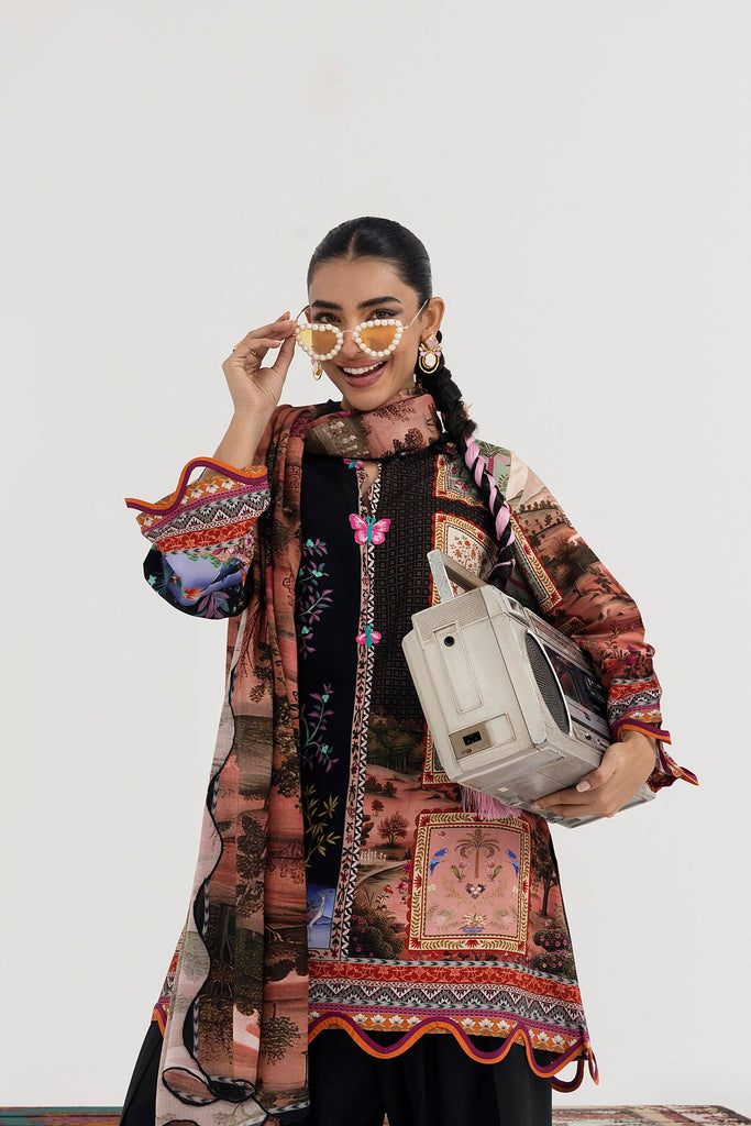 Sana Safinaz | Mahay Winter 25 | H255-009B-2DA by Sana Safinaz - Designer Dress  - Type : Ladies Clothes - Available at Libayah - 100% Original 