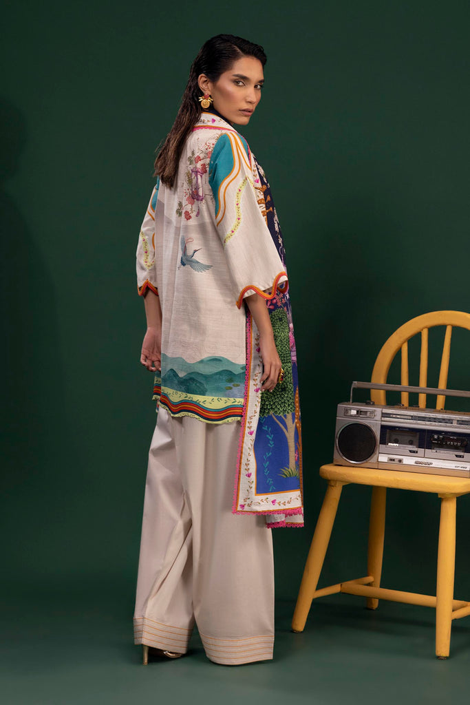 Sana Safinaz | Mahay Winter 25 | H255-010A-2Q by Sana Safinaz - Designer Dress  - Type : Ladies Clothes - Available at Libayah - 100% Original 