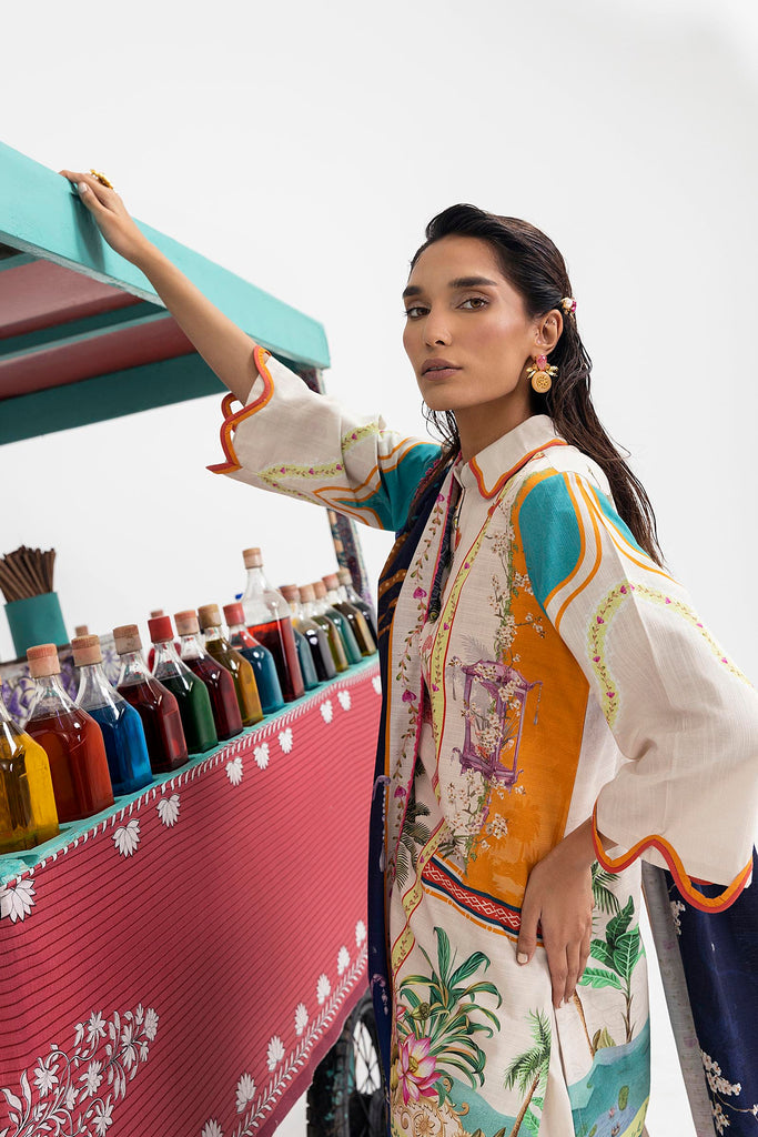 Sana Safinaz | Mahay Winter 25 | H255-010A-2Q by Sana Safinaz - Designer Dress  - Type : Ladies Clothes - Available at Libayah - 100% Original 