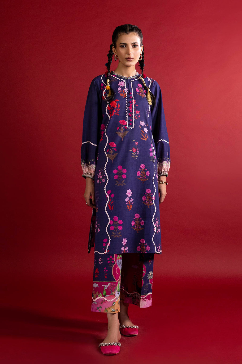 Sana Safinaz | Mahay Summer 26 | H263-003A-2AC by Sana Safinaz - Designer Dress  - Type : Ladies Clothes - Available at Libayah - 100% Original 
