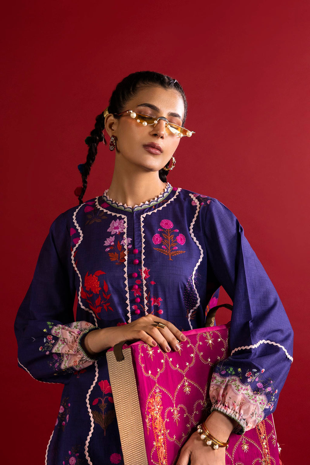 Sana Safinaz | Mahay Summer 26 | H263-003A-2AC by Sana Safinaz - Designer Dress  - Type : Ladies Clothes - Available at Libayah - 100% Original 