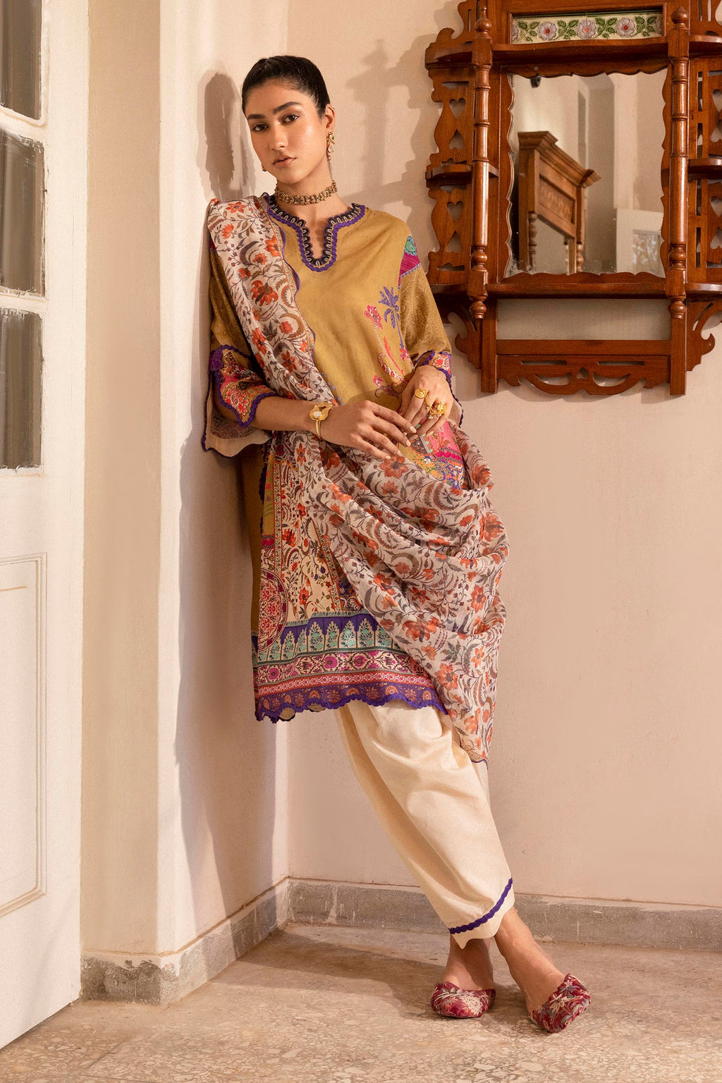 Sana Safinaz | Mahay Summer 26 | H263-004A-3CG by Sana Safinaz - Designer Dress  - Type : Ladies Clothes - Available at Libayah - 100% Original 