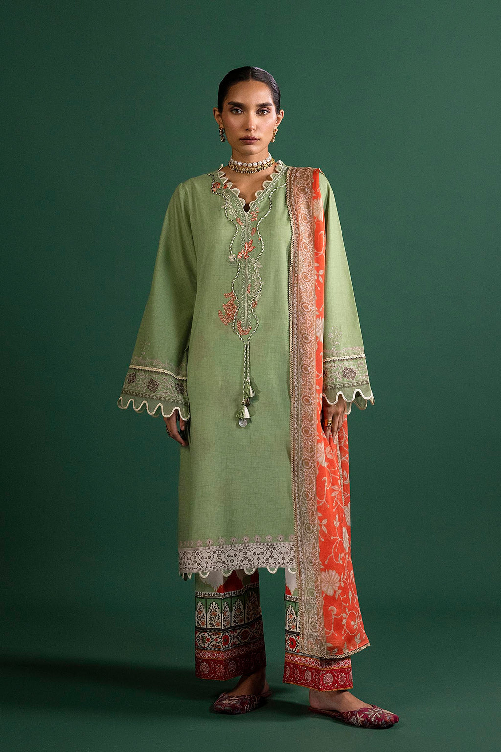 Sana Safinaz | Mahay Summer 26 | H263-005A-3CG by Sana Safinaz - Designer Dress  - Type : Ladies Clothes - Available at Libayah - 100% Original 