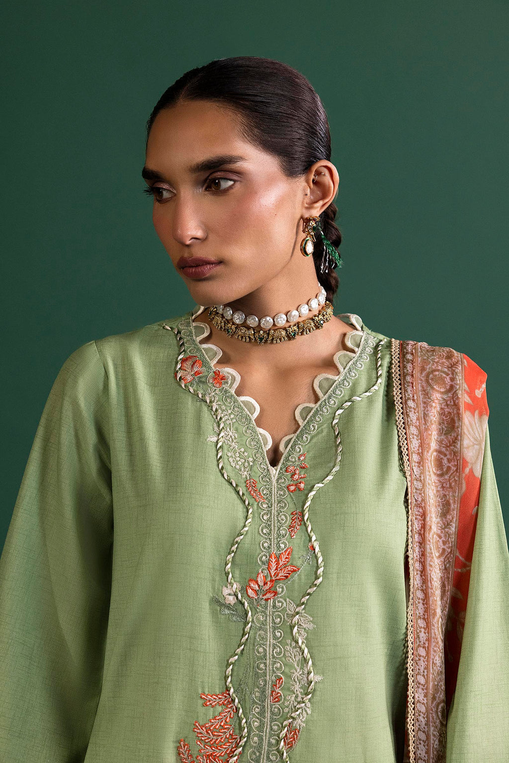 Sana Safinaz | Mahay Summer 26 | H263-005A-3CG by Sana Safinaz - Designer Dress  - Type : Ladies Clothes - Available at Libayah - 100% Original 