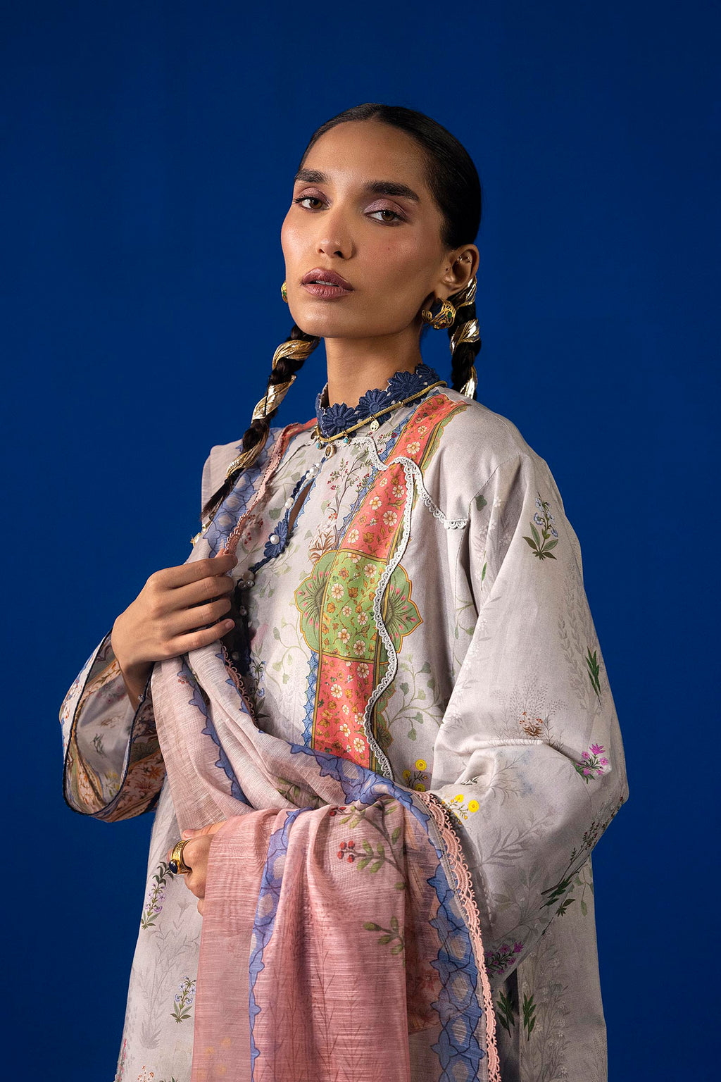 Sana Safinaz | Mahay Summer 26 | H263-007A-3AG by Sana Safinaz - Designer Dress  - Type : Ladies Clothes - Available at Libayah - 100% Original 