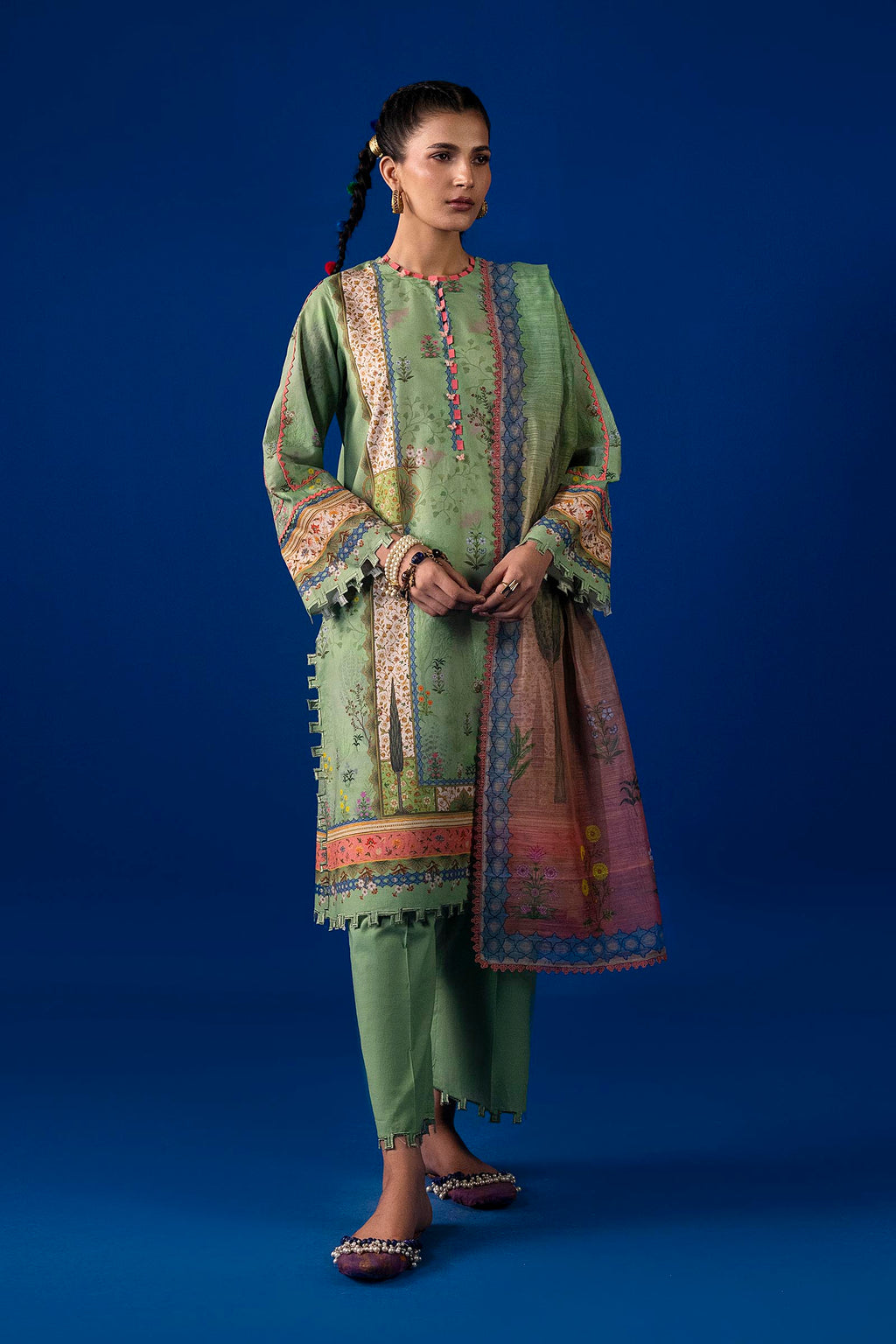 Sana Safinaz | Mahay Summer 26 | H263-007B-3AG by Sana Safinaz - Designer Dress  - Type : Ladies Clothes - Available at Libayah - 100% Original 