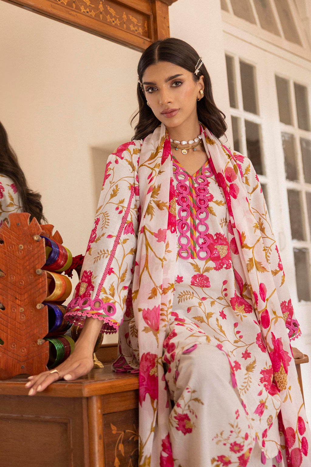 Sana Safinaz | Mahay Summer 26 | H263-009A-3CI by Sana Safinaz - Designer Dress  - Type : Ladies Clothes - Available at Libayah - 100% Original 