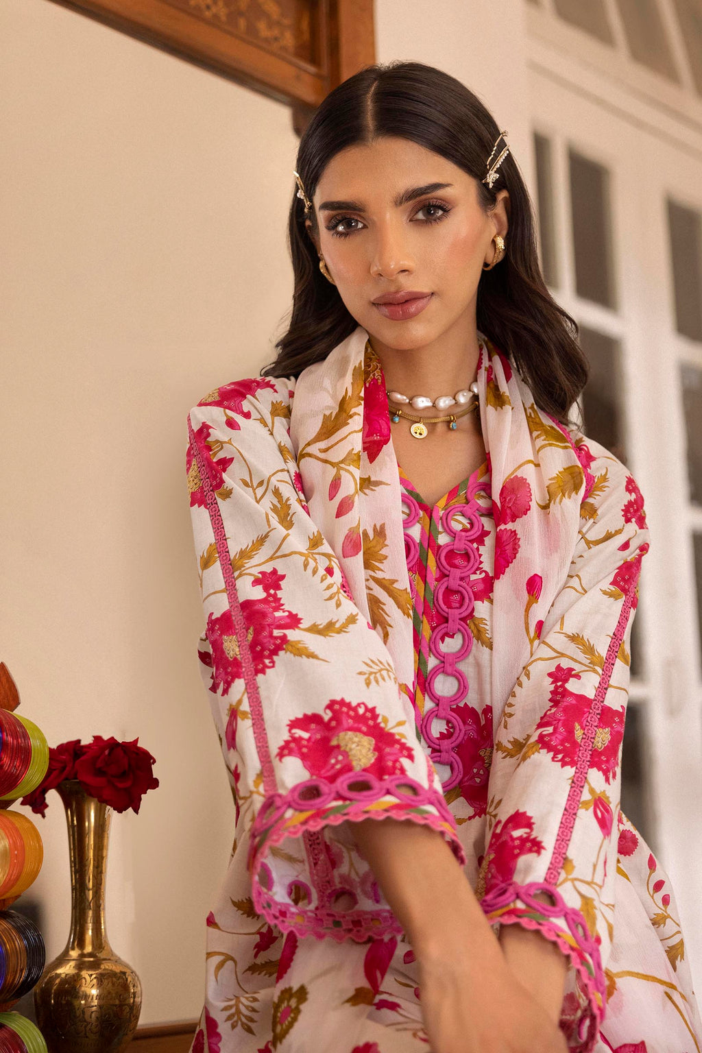 Sana Safinaz | Mahay Summer 26 | H263-009A-3CI by Sana Safinaz - Designer Dress  - Type : Ladies Clothes - Available at Libayah - 100% Original 