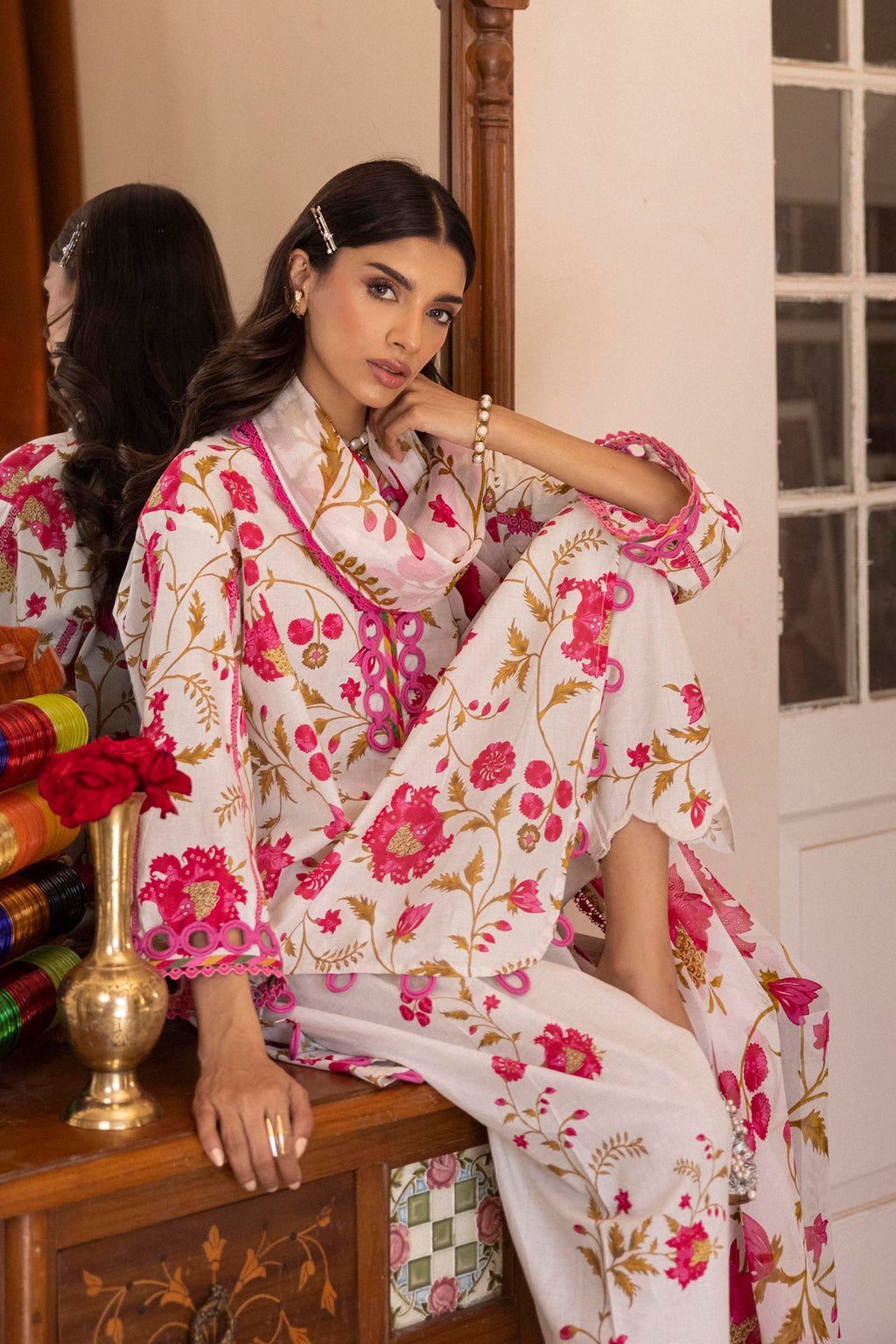 Sana Safinaz | Mahay Summer 26 | H263-009A-3CI by Sana Safinaz - Designer Dress  - Type : Ladies Clothes - Available at Libayah - 100% Original 
