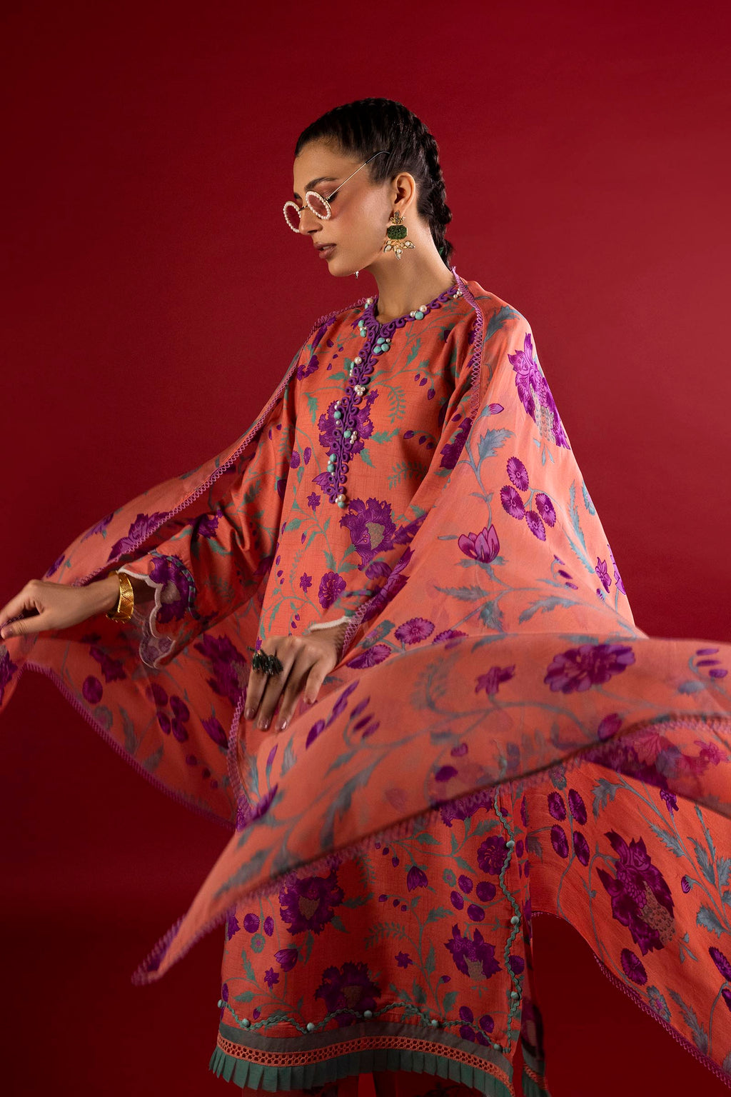 Sana Safinaz | Mahay Summer 26 | H263-009B-3CI by Sana Safinaz - Designer Dress  - Type : Ladies Clothes - Available at Libayah - 100% Original 