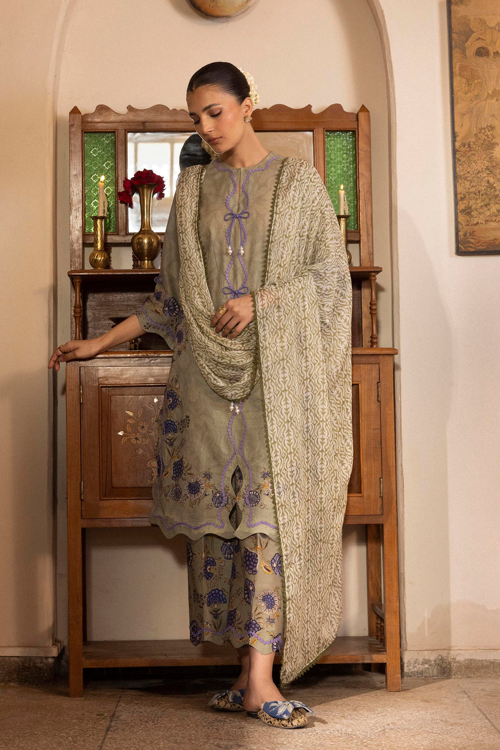 Sana Safinaz | Mahay Summer 26 | H263-010A-3AI by Sana Safinaz - Designer Dress  - Type : Ladies Clothes - Available at Libayah - 100% Original 