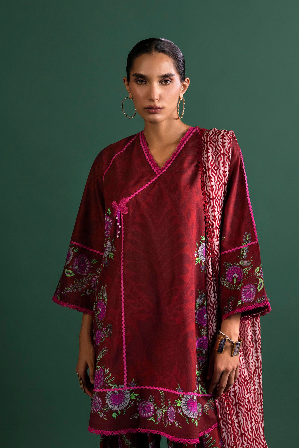 Sana Safinaz | Mahay Summer 26 | H263-010B-3AI by Sana Safinaz - Designer Dress  - Type : Ladies Clothes - Available at Libayah - 100% Original 